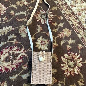 Lucky Brand Woven Tan Crossbody Bag